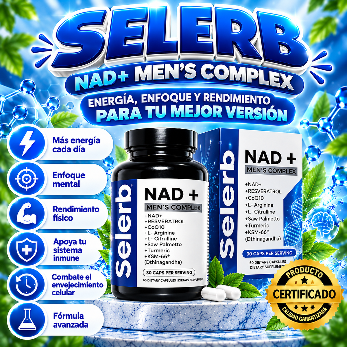 Selerb NAD+ Men's Complex 60cap