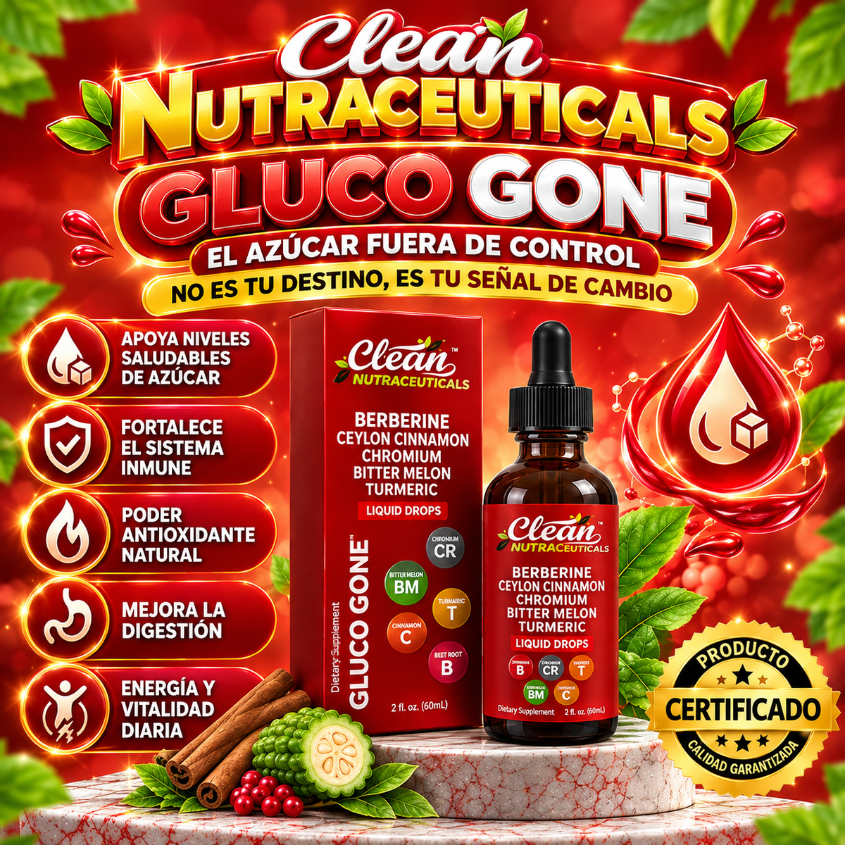 Berberine Apoyo Inmunológico Clean Nutra
