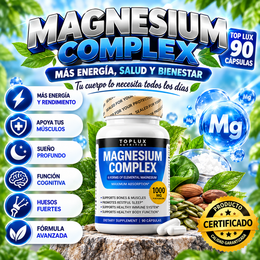 Magnesium Complex 8 en 1 Top Lux 90 cápsulas