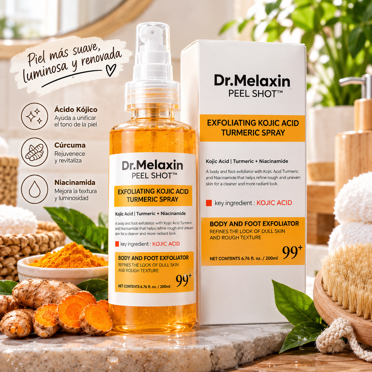 Spray Dr. Melaxin exfoliante corporal