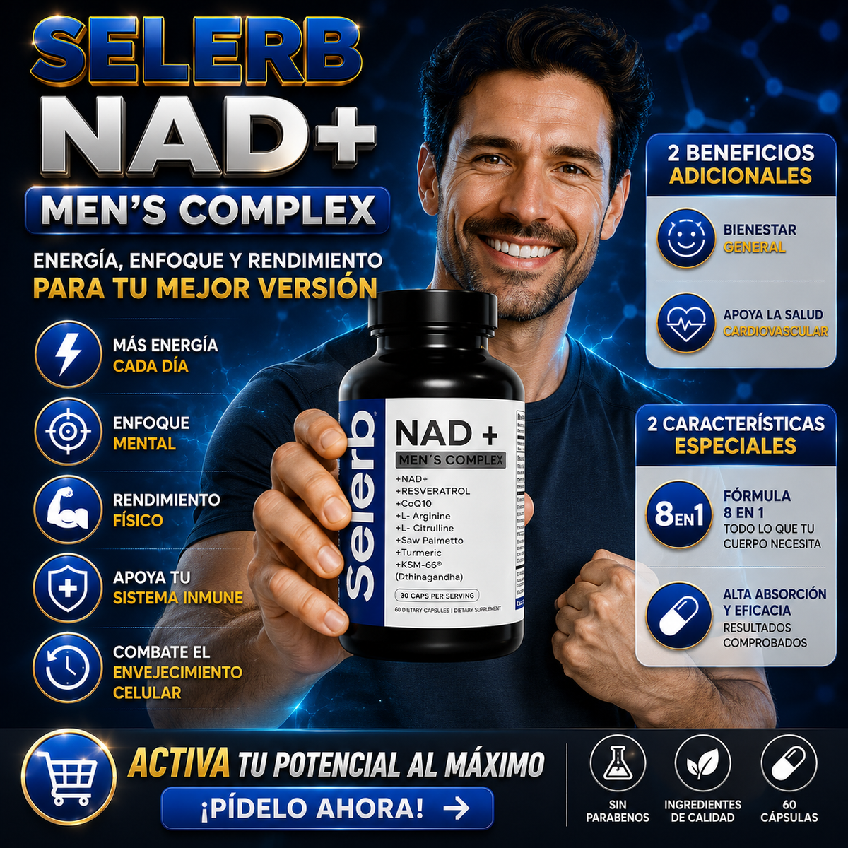 Selerb NAD+ Men's Complex 60cap